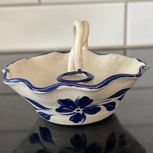 Vintage Williamsburg Pottery Stoneware Candle Holder